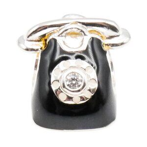 Truth Jewellery Sterling Silver Telephone Charm | Vintage Phone Charm